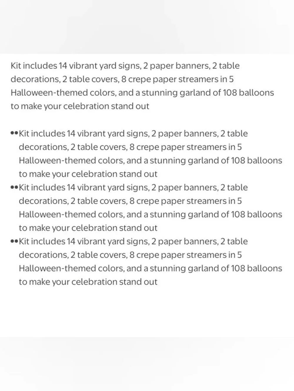 Halloween Party Kit - Balloon Arch and Backdrop Party Set NWT